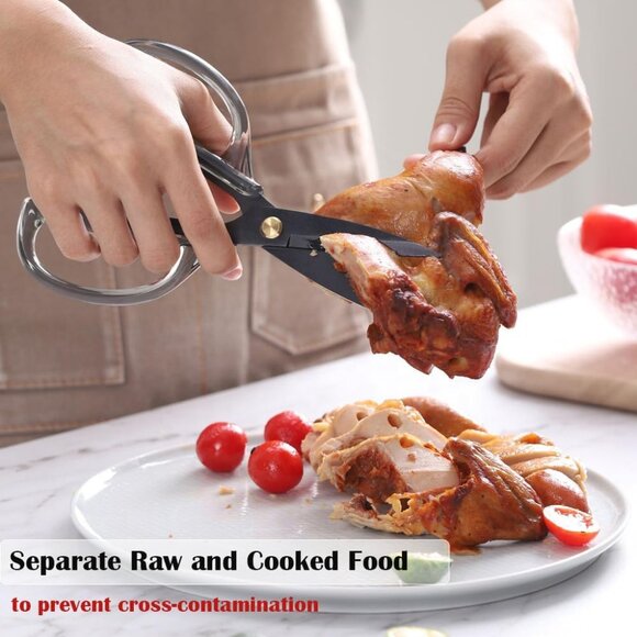 Kitchen Shears Scissors & Sharp Scissors, ARCHIKING 7.7inch Cooking Scissors, Me - Picture 5 of 5